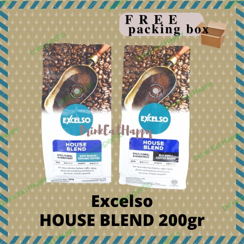 

EXCELSO HOUSE BLEND 200GR KOPI BUBUK BIJI 200 GRAM