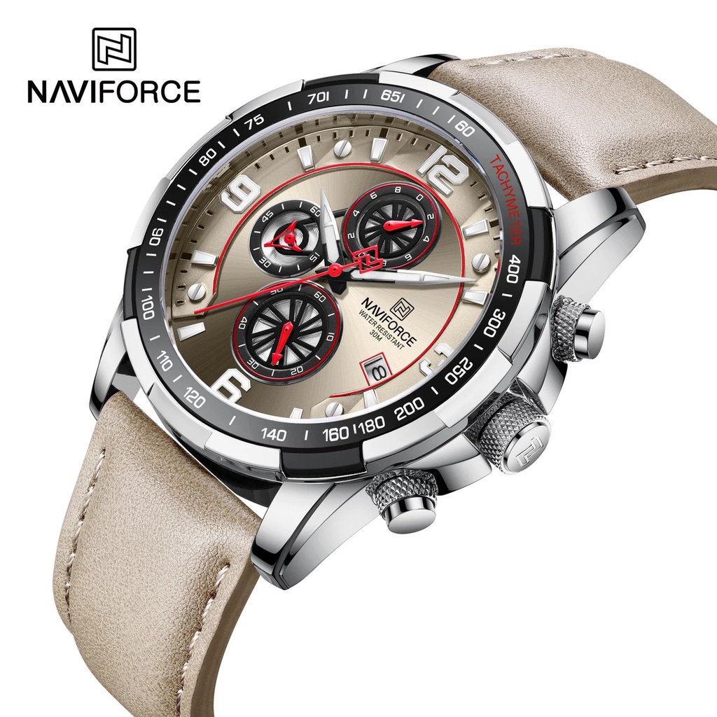 JAM TANGAN PRIA NAVIFORCE NF-8020 ORIGINAL WATERESISTAN/JAM TANGAN NAVIFORCE TALI KULIT/