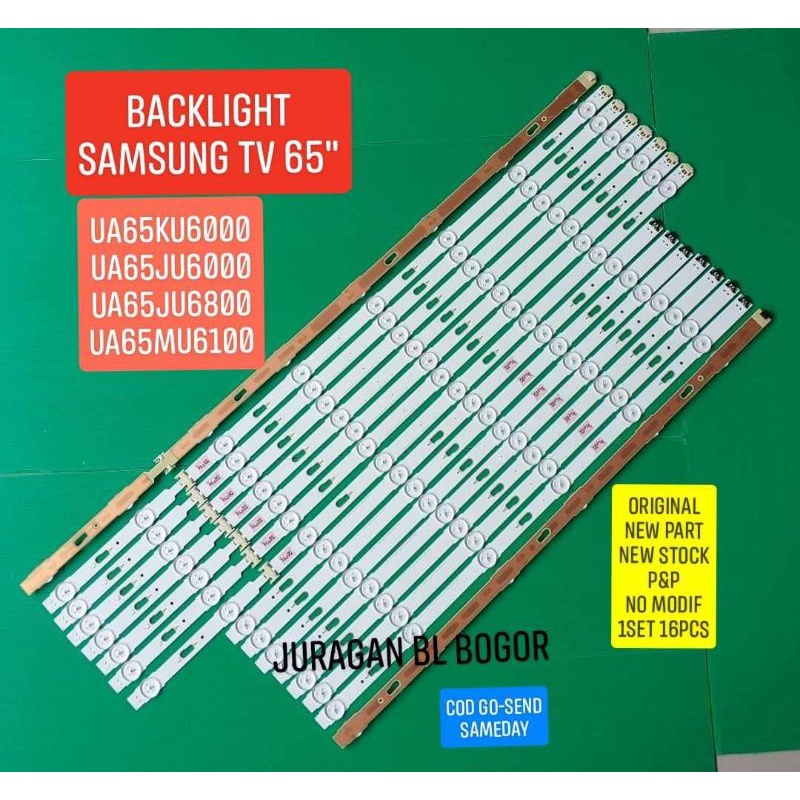 LAMPU LED BL BACKLIGHT TV SAMSUNG 65" 14LED UA65KU6000 UA65JU6000 UA65JU6800 UA65MU6100 65KU6000 65K