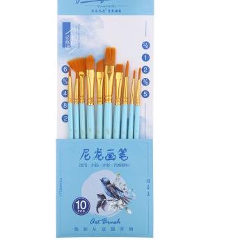 

Giorgione Brush Set G-188 | Kuas Lukis Set 10 Bird Series - Pink