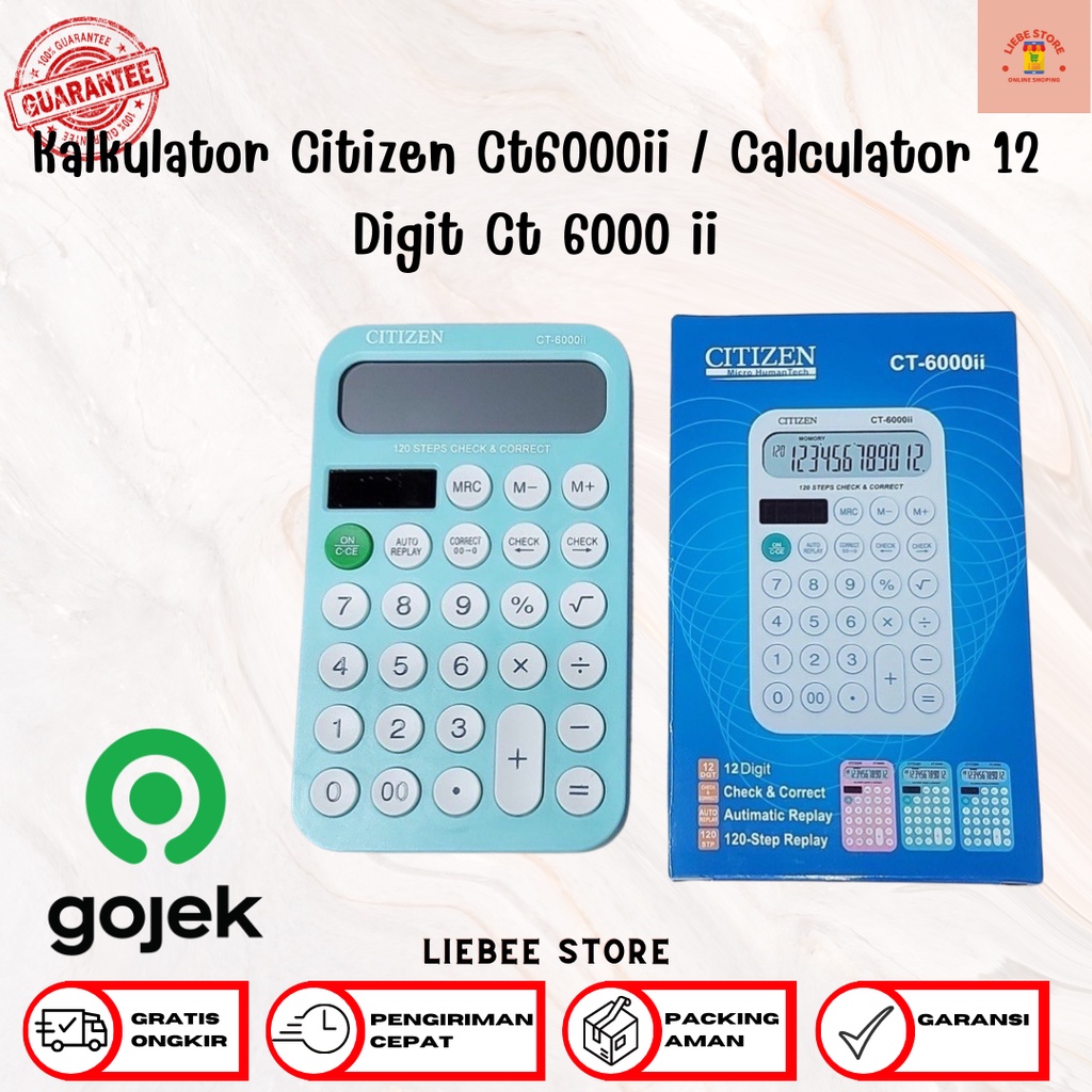 

Kalkulator Citizen Ct6000ii / Calculator 12 Digit Ct 6000 ii