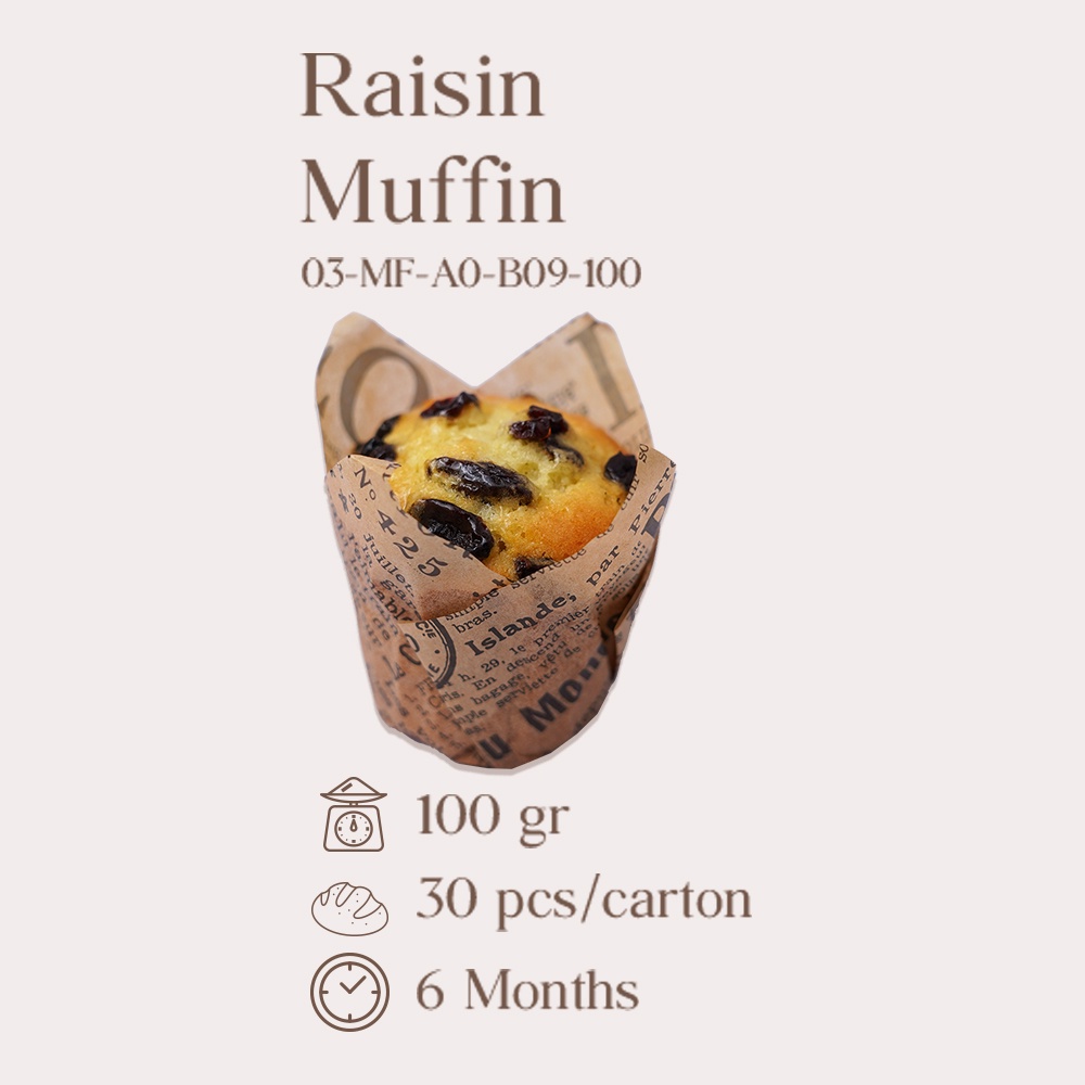 

RAISIN MUFFIN FRESH/READY-TO-EAT (KARTON)