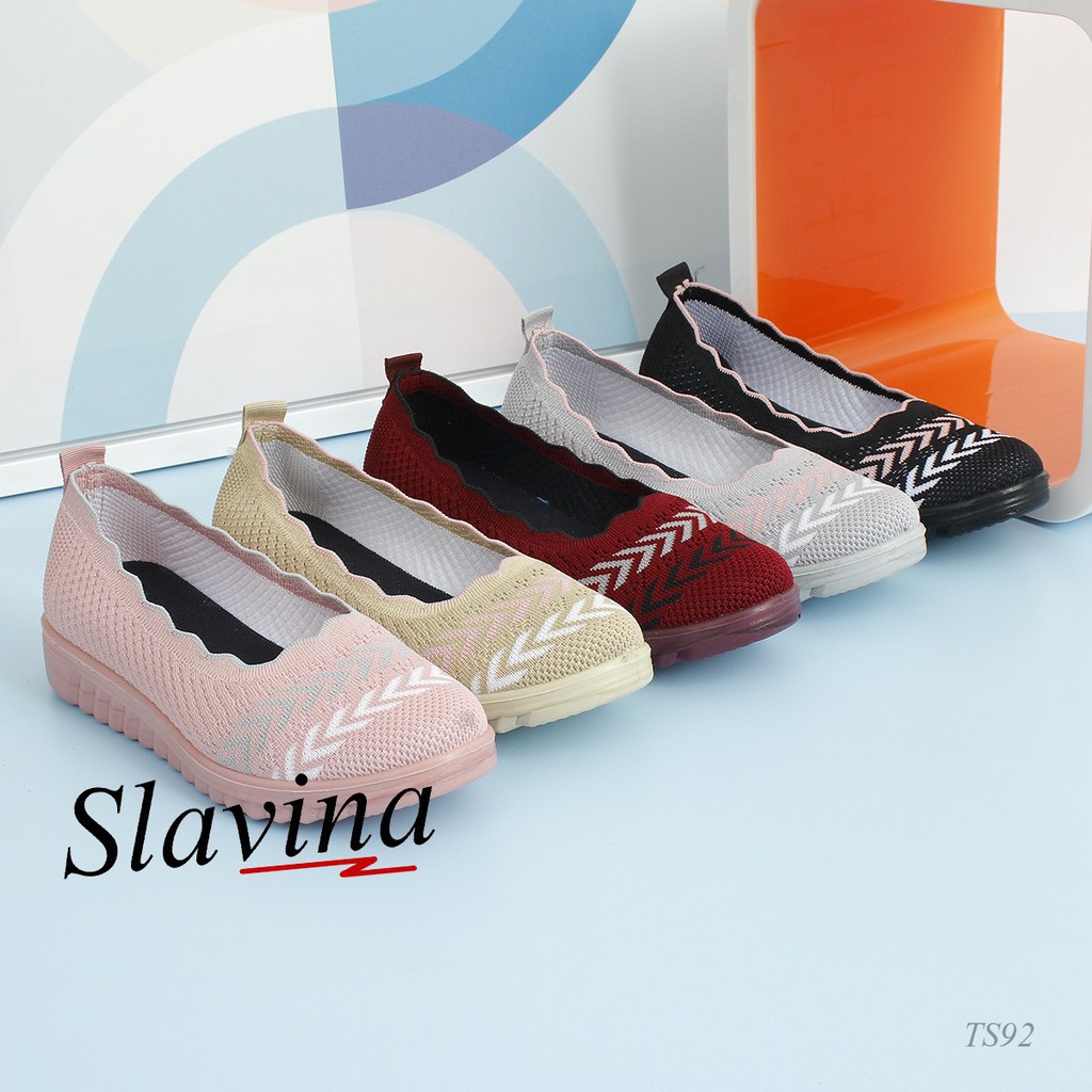 BIG SALE - Ivony Seivona - TS92 Sepatu Slip On Slavina