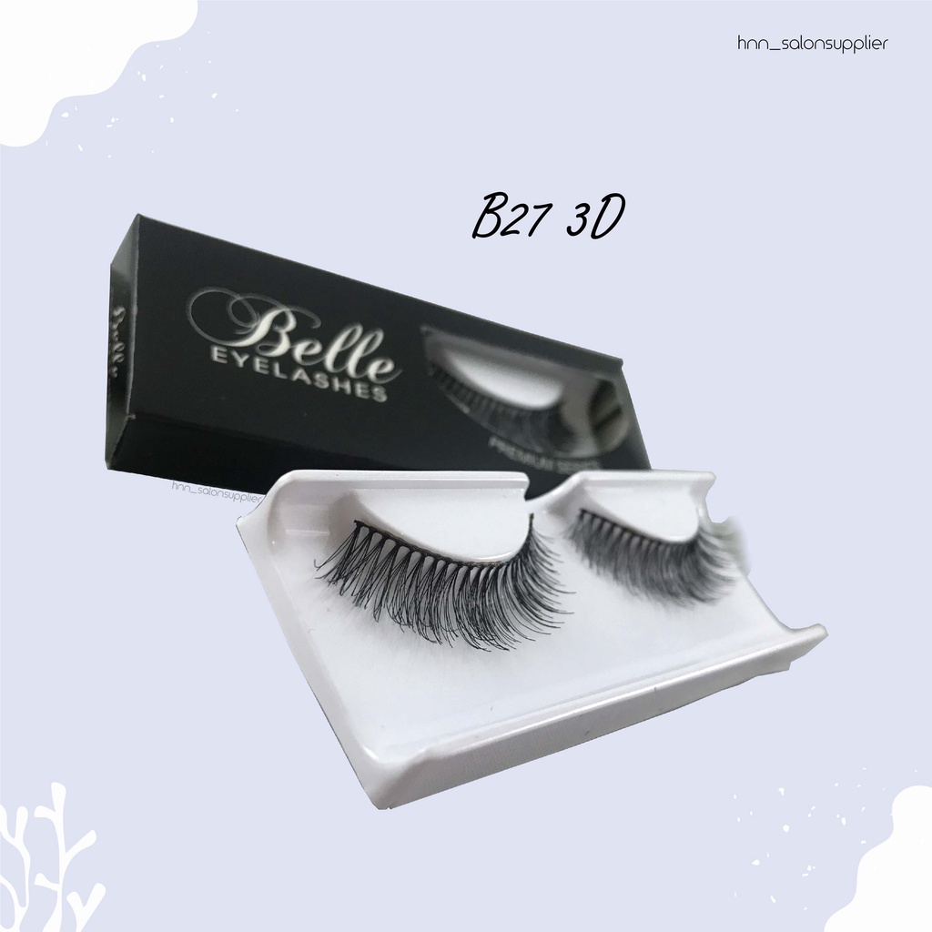 B27 3D Bulu Mata Palsu Handmade Fake Eyelash Eye Lashes Lash Artifivial Belle Eyelashes