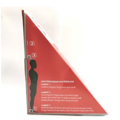 Alat Ukur Tinggi Badan / Pengukur Tinggi Badan Anak Maksimal 2Meter / Meteran Tinggi Badan Anak