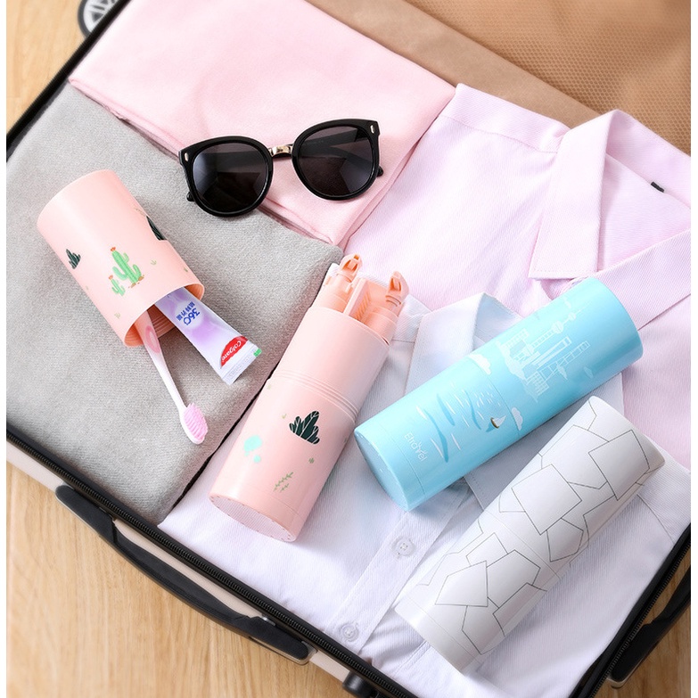 Travel Kit 8in1 Perlengkapan Travel Organizer Toiletries Bag Alat Alat Mandi