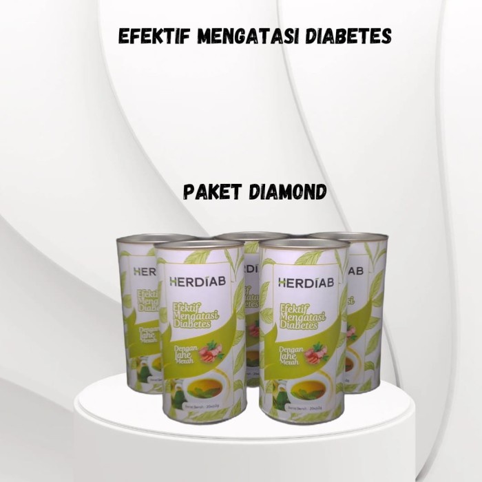 

TEH HERDIAB/TEH DIABETES PAKET DIAMOND (5 KALENG)