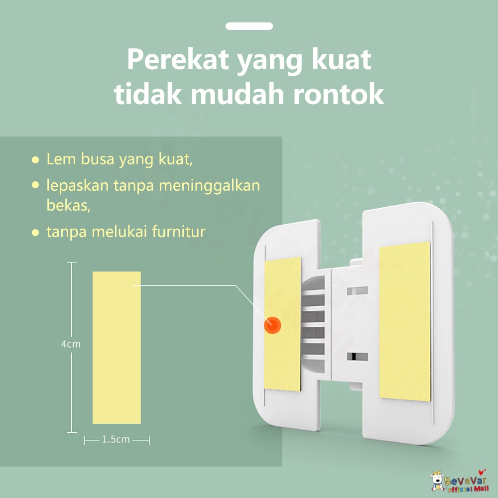 BEVAVAR Safety Lock Pintu Pengaman Kulkas Serbaguna / Pengunci Kunci Kulkas