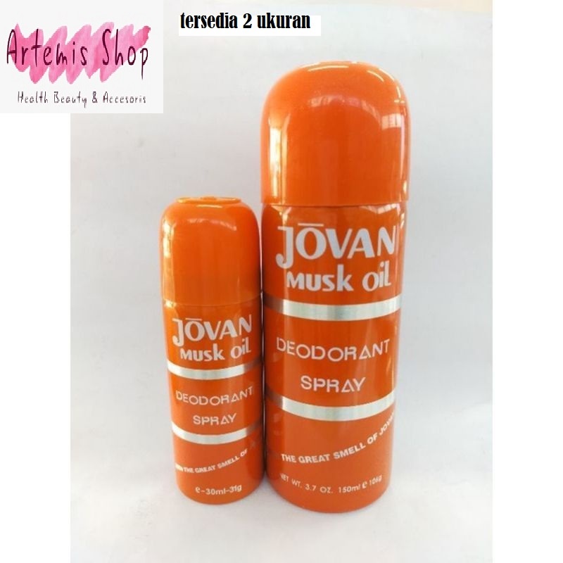 ❤artemis.shop❤ Jovan Musk Oil Deodorant Spray 150 ml /30ml Orange