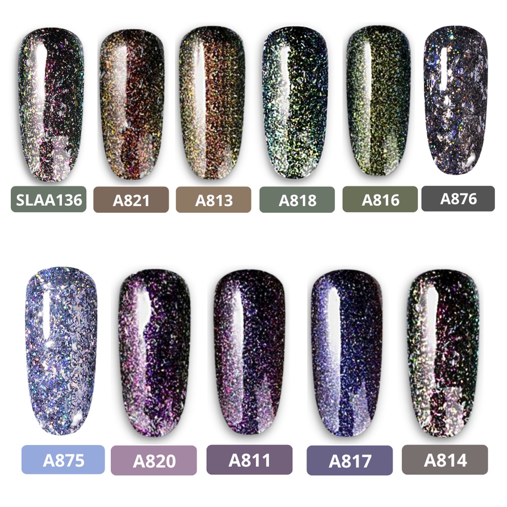 Rosalind Kutek Gel Polish UV LED Glitter Starry Series