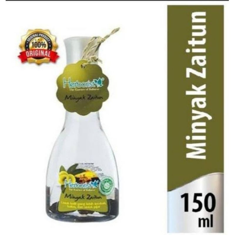 Minyak Zaitun Herborist 150 ml Vit E/Melembabkan kulit Wajah/ Membersihkan Make Up