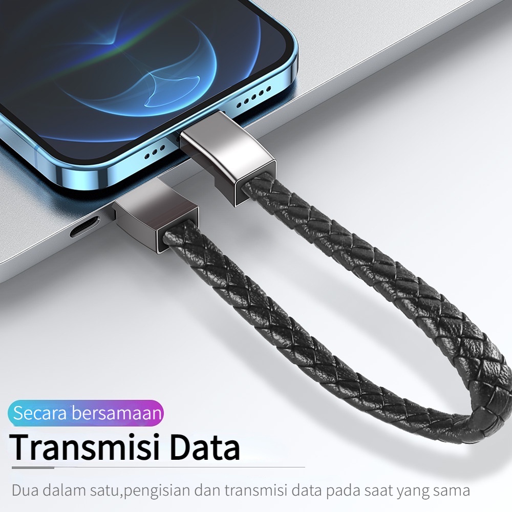 Kabel Data Charger Type C / iPhone / Micro USB Gelang Quick Charge up to 2.4A