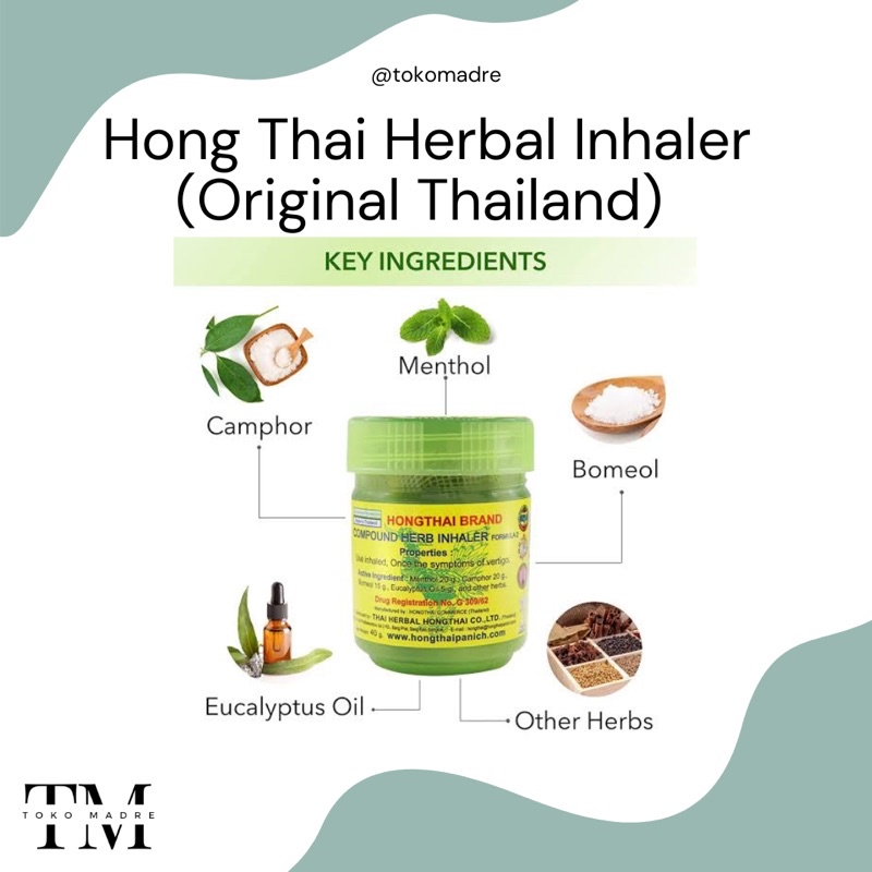 [SIAP KIRIM] MADRE - Herbal Inhaler by Hong Thai