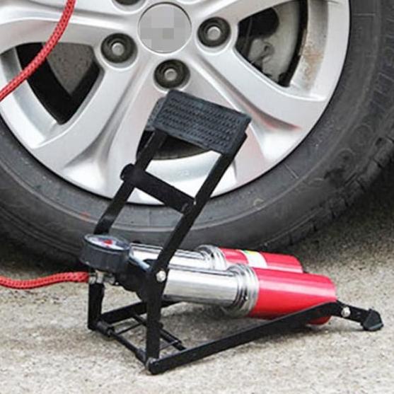 2 Tabung Pompa Angin Pompa Injak Kaki Darurat Foot Pump Ban - 1 Tabung