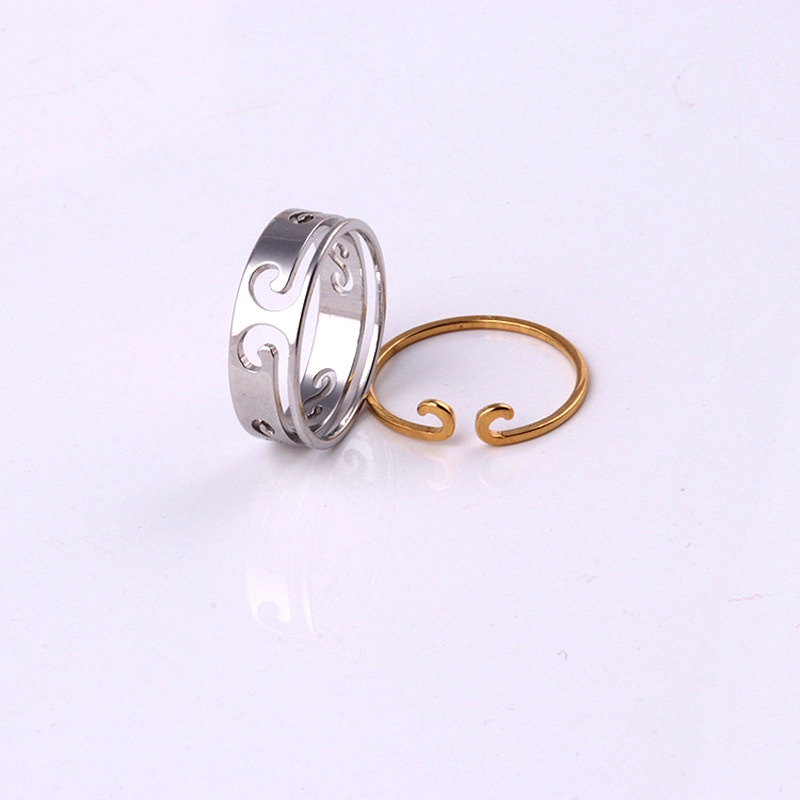 2 in 1 Cincin Hoop Untuk Pasangan