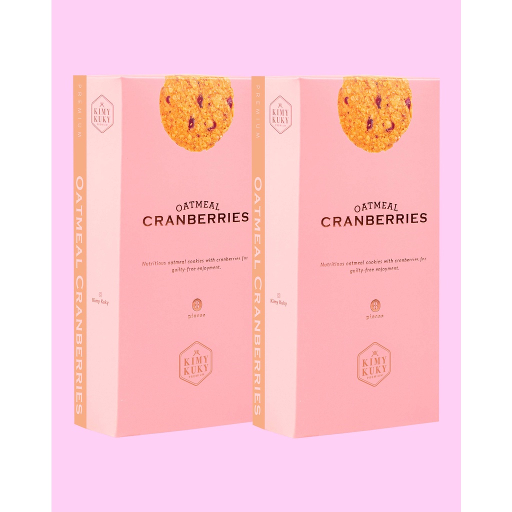 

Oatmeal Cranberries Cookies 2 boxes / The Tea Time lovers / Kimy Kuky