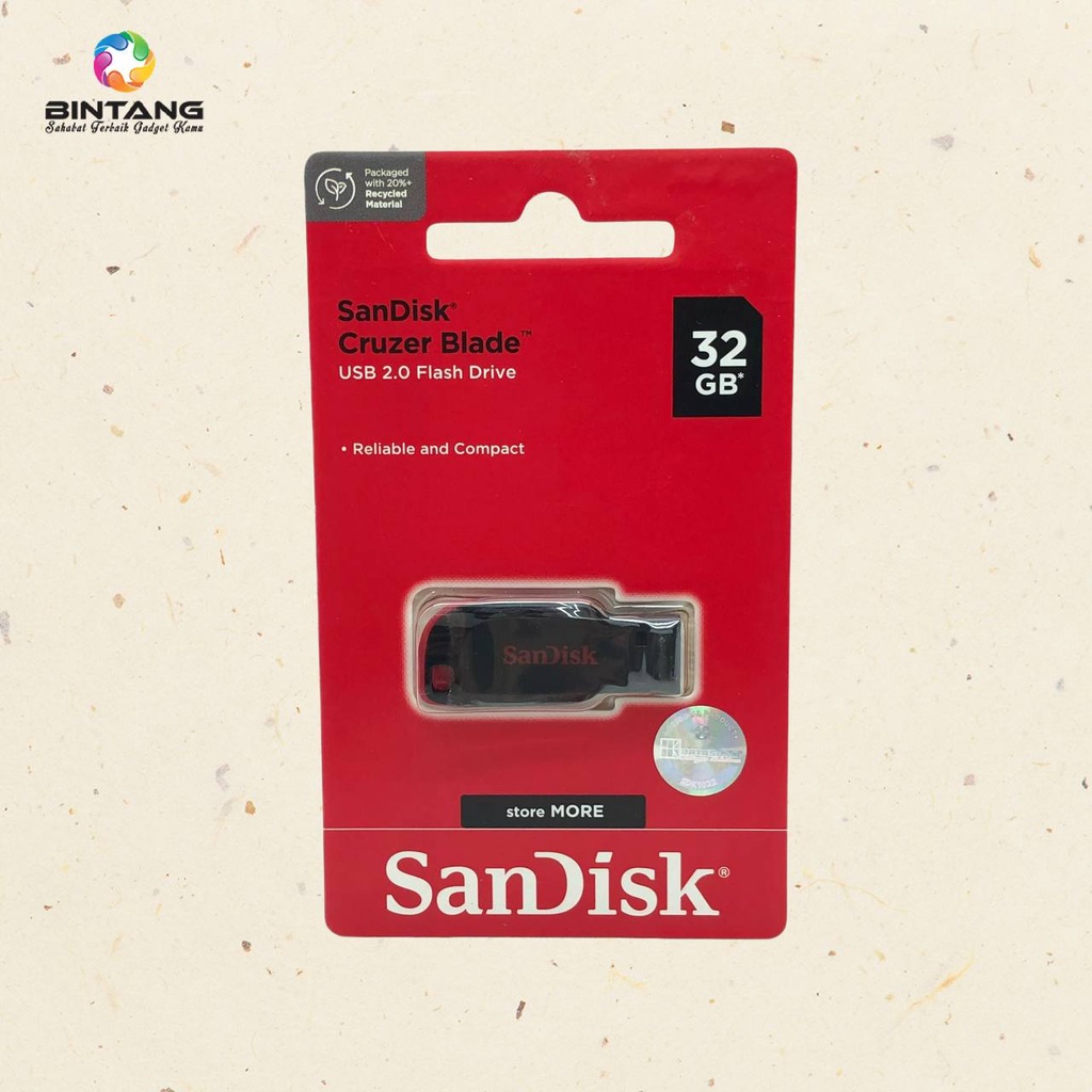 FLASHDISK SANDISK 2.0 BLADE 32 GB