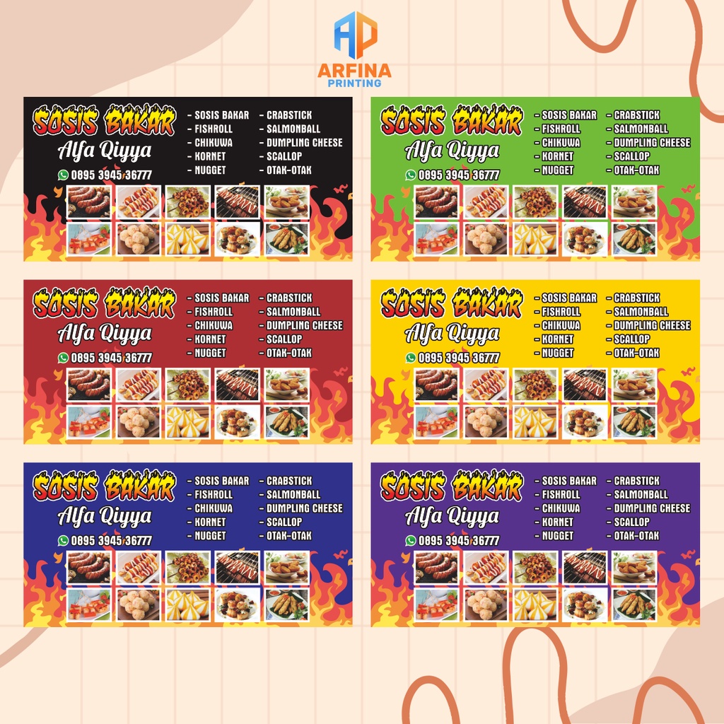 Spanduk / Banner Sosis Bakar / Aneka Bakaran
