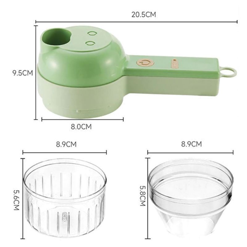 Food Chopper 4 in 1 usb / alat pemotong sayuran