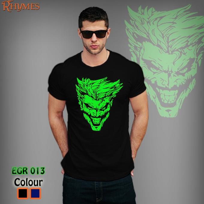 Kaos Pria Joker Dewasa Rhymes Hitam (E 203)