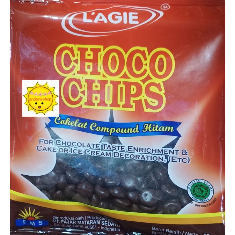 

L'agie Choco Chips 45gr