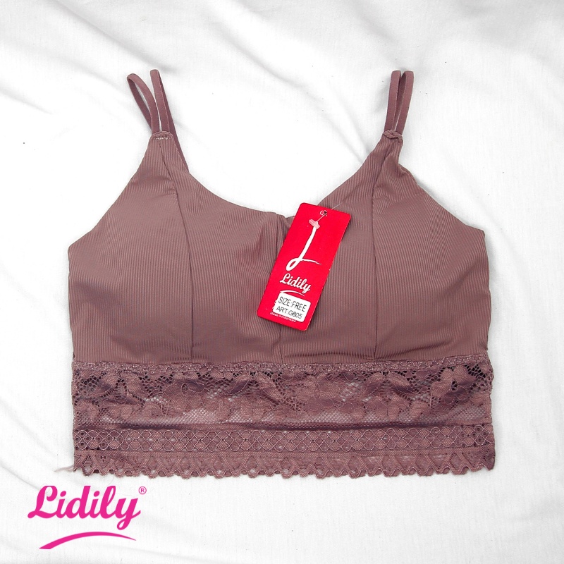 Lidily - Bralette Sexy BH Seamless Busa Tanpa Kawat DDG805A | Bra Fashion Seksi Renda Bikini Busa Ta