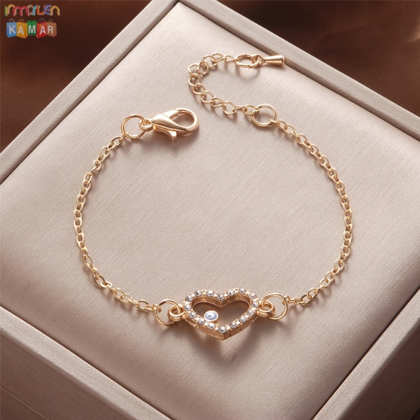 Gelang Titanium Wanita Liontin Clover Titanium Fashion Korea