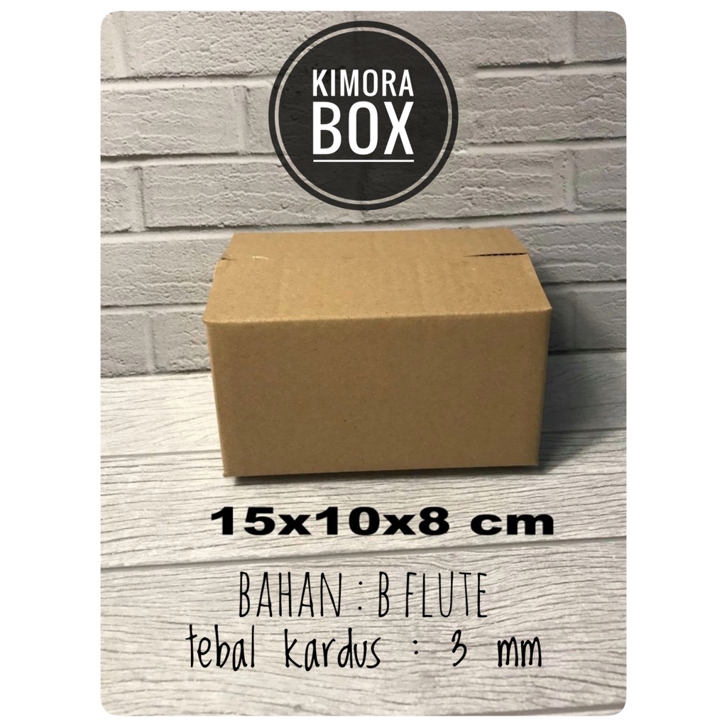 

Kardus karton uk. 15x10x8 cm Kotak Box SHEET/SINGLE WALL untuk packing Souvenir -dll