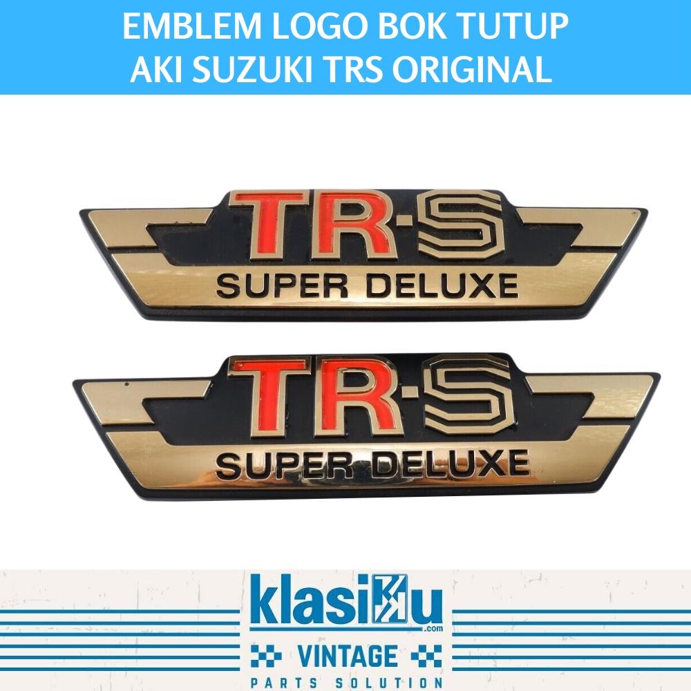 Emblem Logo Bok Tutup Aki Suzuki Trs Original Baru Sepasang