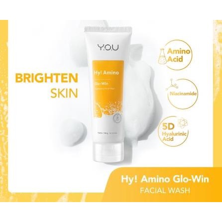 You Hy! Amino Facial Wash | Brightening | Hydrating | Anti Acne | Oil Control 50g Dan 100g