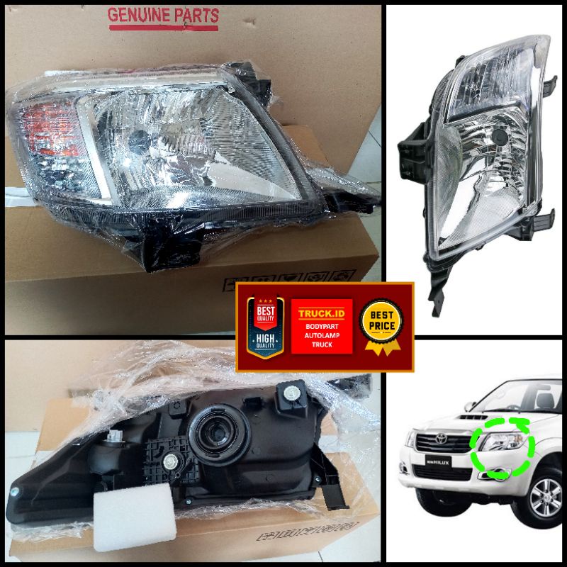 Jual Lampu Depan Head Lamp Toyoya Hilux Vigo Rh Atau Lh Sein Putih Shopee