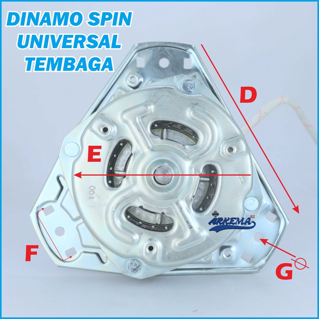 DINAMO SPIN  | DINAMO PENGERING | DINAMO MESIN CUCI 2 TABUNG MULTI / UNIVERSAL DINAMO SPIN TEMBAGA