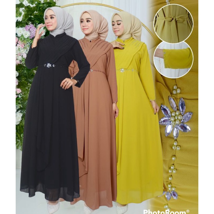 GAMIS ARABELA SERUTY BABY DOLL MIX PAYET MUTIARA TERBARU| GAMIS PESTA| GAMIS MUTIARA| GAMIS KONDANGAN| GAMIS| GAMIS WANITA| GAMIS FASHION MUSLIM| GAMIS LEBARAN| GAMIS KEKINIAN