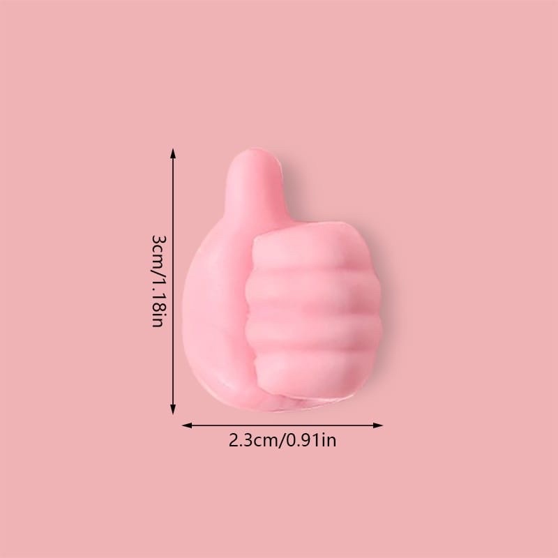 Klip Holder Kabel USB Bentuk Jempol Tangan Kreatif