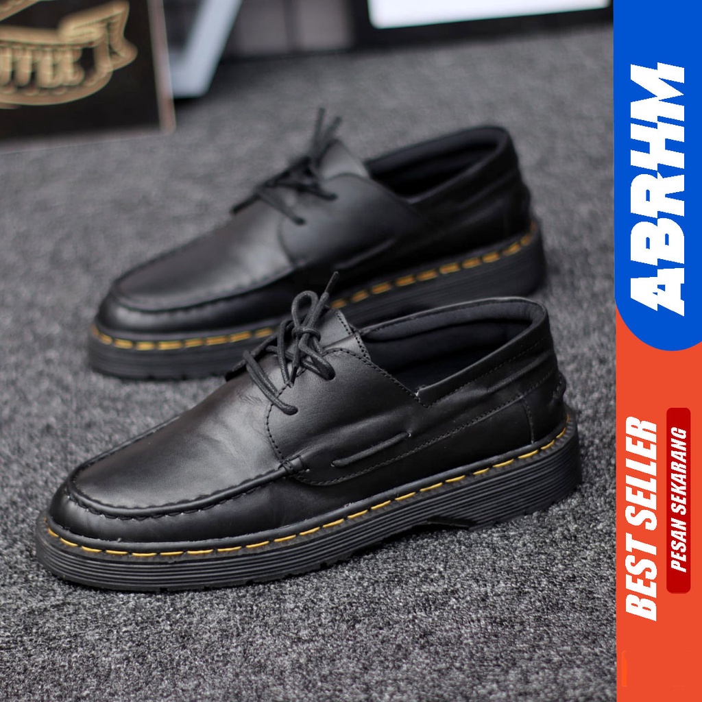 Sepatu Docmart Pria Formal Kulit Asli Zapato Abrhm