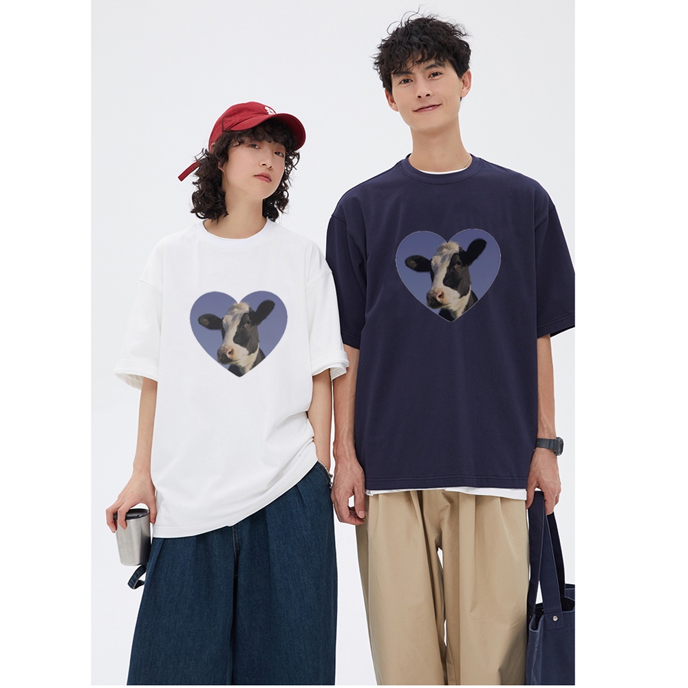 RDGF official shop/Korean style/Seri kaos couple terbaru 2023/baju laki laki/animal print T-shirt/