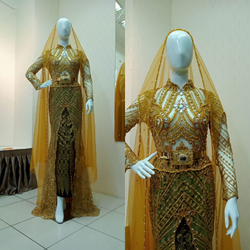 KEBAYA/PENDIDIKAN MODEL BELAH Full PAYET DEPAN Belakang)