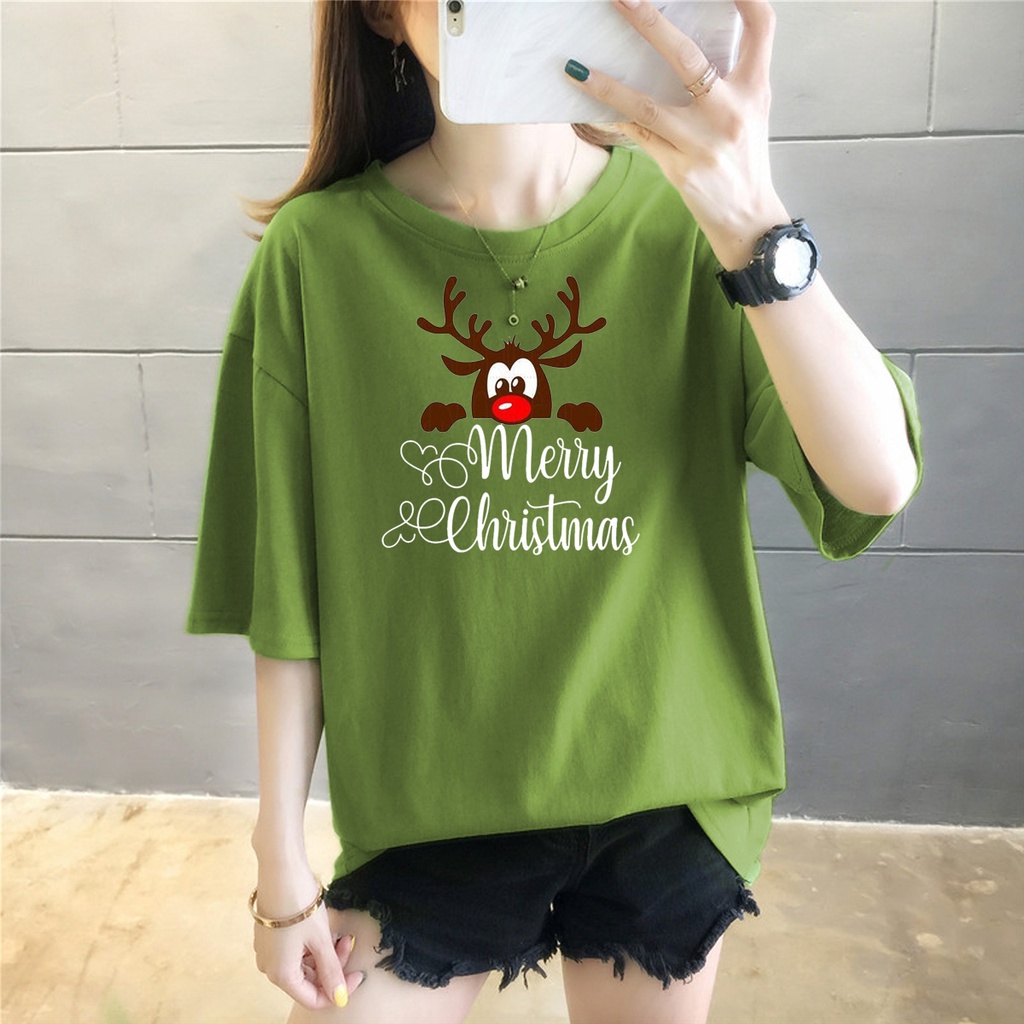 KAOS 0VERSIZE WANITA SPECIAL CRISTMAS EDITION 4