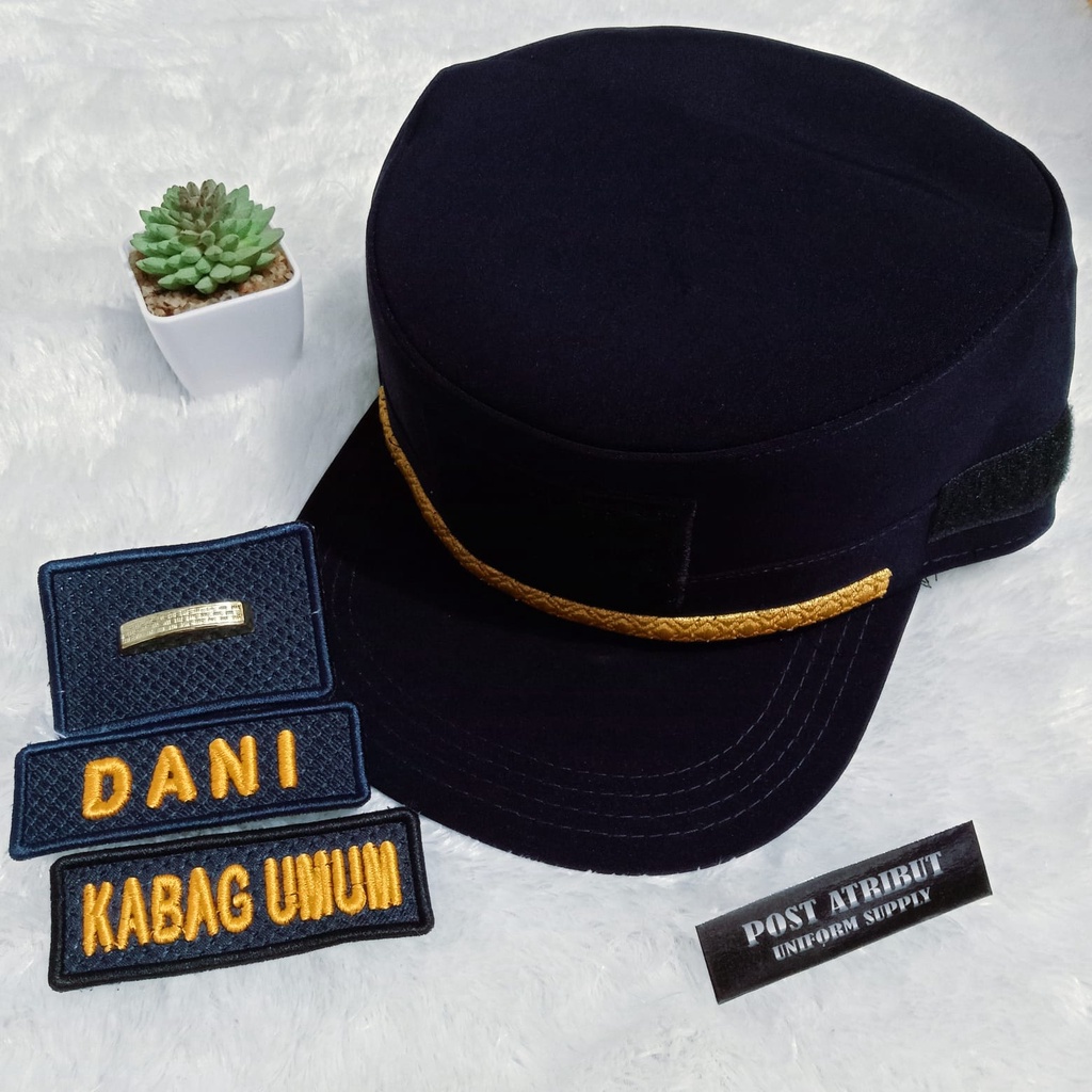 Topi Komando / Fieldcap / Velcro / Perekat / Atribut Kedinasan