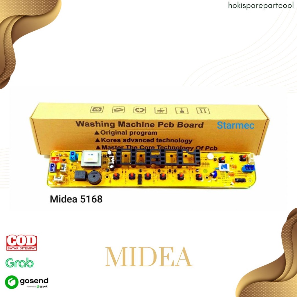 MODUL PCB MESIN CUCI MIDEA TB5168G P102G MAM75 - 1107T