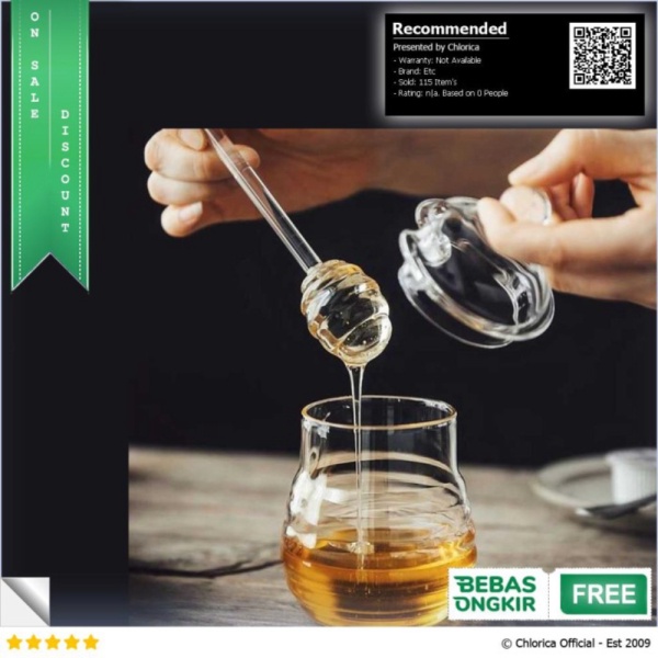 

Unik BalmyDays Gelas Tempat Madu dan Selai Borosilicate Glass 250ml - S2083 - Transparan Etc Berkualitas