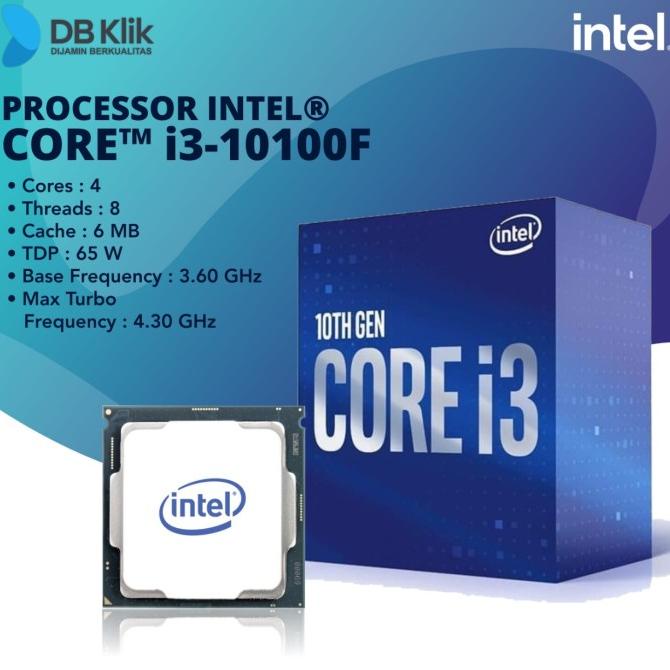 Processor Intel Core I3-10100F Box Lga1200 - Proc Intel Core I3 10100F