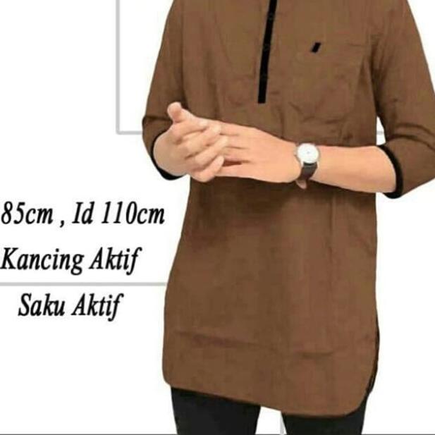[KOKO TOMY BROWN SC] Koko pria katun coklat