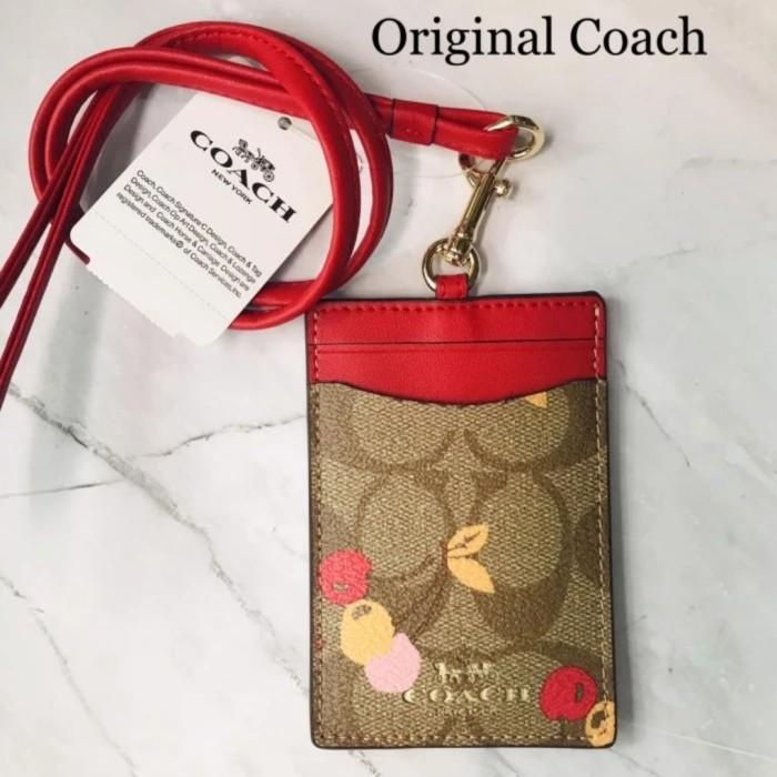 

Coach Lanyard ID Coach Card Case Original Metal Logo Edition