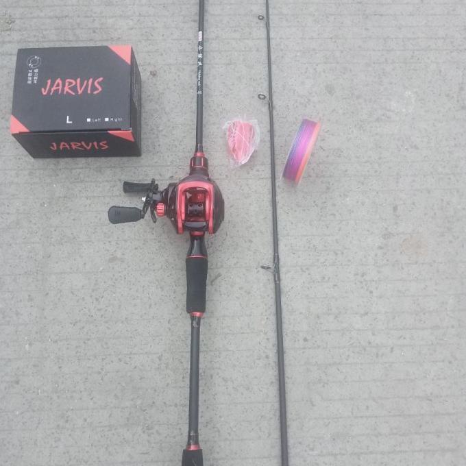 Combo Pancing Baitcasting KBW 180 VS Jarvis (Free PE X4 + umpan kata
