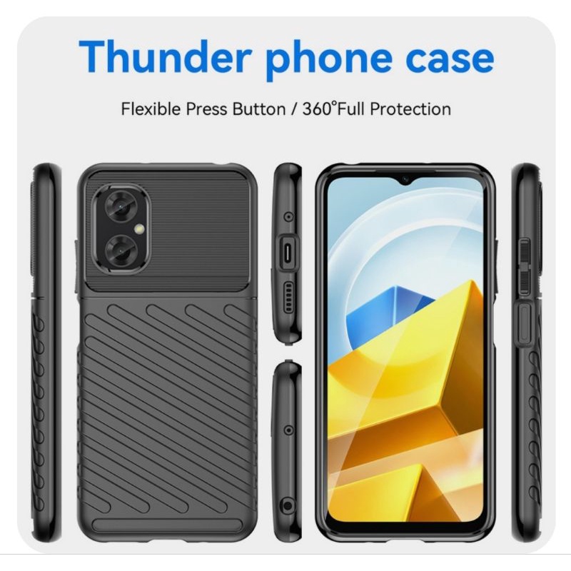 Poco M5 soft case RUGGED ARMOR THUNDER PREMIUM