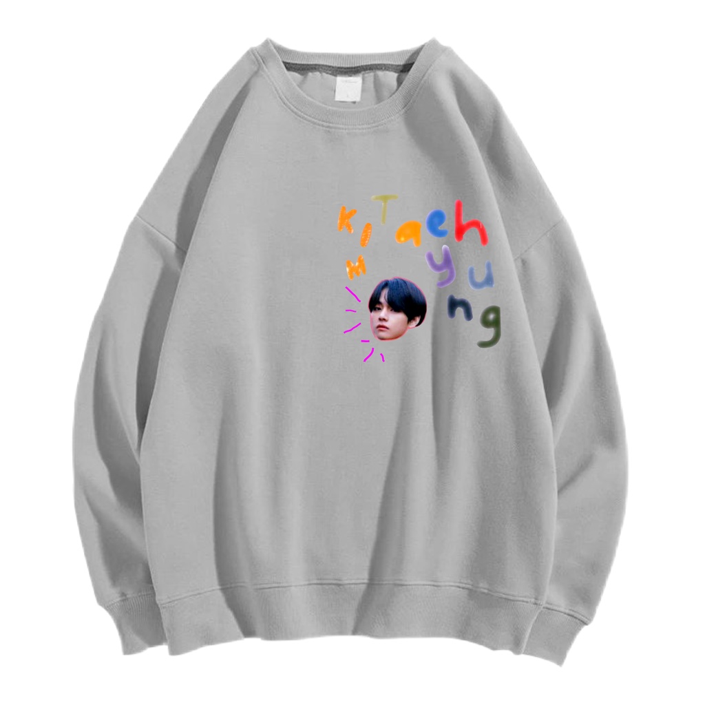 TAEHYUNG SWEATER SWITER CREWNECK PRIA WANITA OVERSIZE Size M-XXL ANAIRA