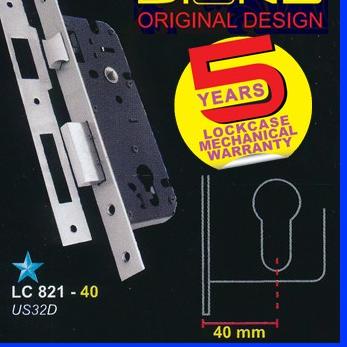 BODY KUNCI/SWING LOCKASE DIONS by SOLID LC 821-40 STAINLESS ( LIDAH )