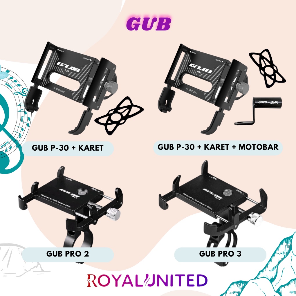 GUB Holder Phone Premium Original High Quality