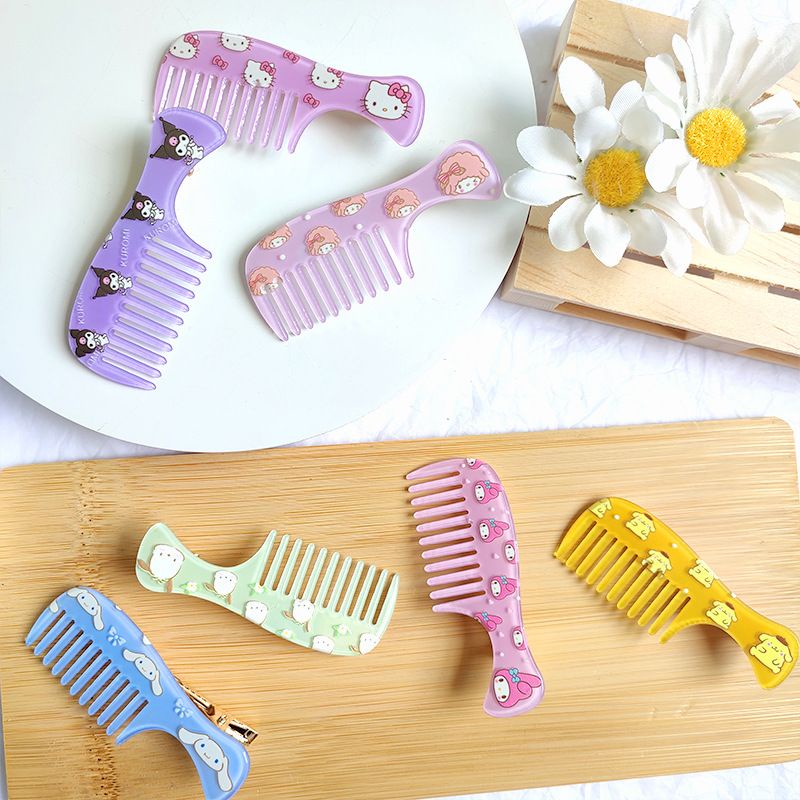 SISIR RAMBUT MELODY HELLO KITTY CINNAMOROLL KUROMI POCHACCO DOG POMPOMPURIN AKSESORIS HARICOMB IMPOR